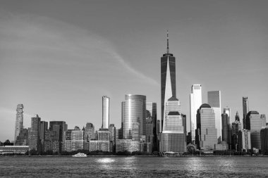 Manhattan gökdeleni, New York şehrinin hudson 'daki gökdeleninde..