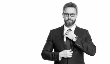 Ofis müdürü. Başarılı bir iş adamı beyazdan soyutlanmış. İş adamının profesyonel mesleği. İş adamı portresi. Başarılı bir iş. Girişimcinin başarısı. Olağanüstü başarı..