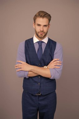 İş adamının profesyonel mesleği. İş adamı portresi. Başarılı bir iş. Kol saati olan zarif bir CEO. Yönetmenin mesleği. Başarılı bir iş adamı griden kurtuldu. Gururlu avukat.