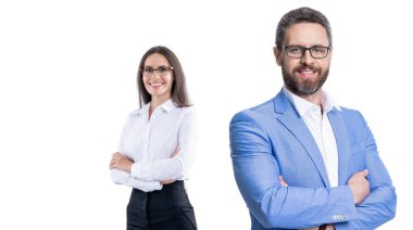 Başarılı bir ortaklık. İş ekibi başarısı. İş adamlarının başarısı için reklam. Finansal açıdan başarılı bir anlaşma. Takım elbiseli iş adamları. İş başarısı beyazda izole edildi. Uzun vadeli görüş.