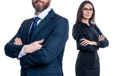 Ortak takımı. Başarılı ortaklık. İş ekibi başarısı. İş ortağı beyazla izole edilmiş. Takım elbiseli iki iş adamı. İş ekibi çalışması ve işbirliği. ortaklık kavramı.