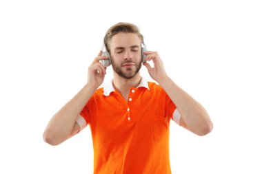 Öğrenci milenyum erkek yaşam tarzı. Müzik tarzı. Ses kitabını dinle. Milenyum insanı yaşam tarzı. Yaşam tarzı ve müzik. Beyazlara izole edilmiş kulaklıkla müzik dinleyen bir adam. Yüksek kaliteli ses.