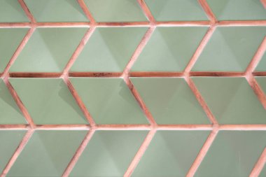 Döşeme şekli arkaplanı. Geometrik şekil. Döşeme duvar tasarımı. Seramik karo geometrik arka plan. Geometrik arka plan. Geometrik şablon arka planı. Geometrik mimari. Tasarım tekrarlanıyor.