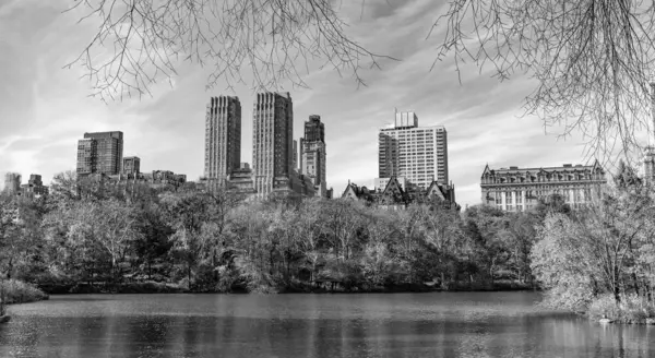 - New York. New York. Central Park 'ta. Doğanın sonbahar güzelliği. Şehir parkında doğa. Parkta sonbahar manzarası. Sonbahar manzarası. Doğa sonbahar manzarası. Central Park 'ta sonbahar sezonu. Sonbaharda ya da sonbahar mevsiminde mevsimlik şehir manzarası. Panorama.
