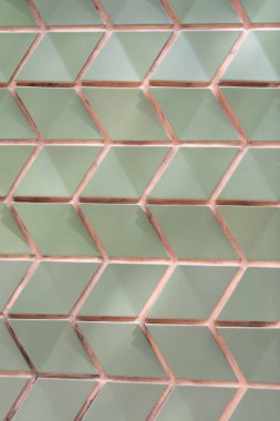 Seramik karo geometrik arka plan. Geometrik arka plan. Geometrik şablon arka planı. Geometrik mimari. Döşeme şekli arkaplanı. Geometrik şekil. Döşeme duvarı tasarımı.