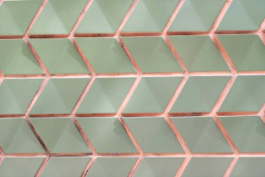 Seramik karo geometrik arka plan. Geometrik arka plan. Geometrik şablon arka planı. Geometrik mimari. Döşeme şekli arkaplanı. Geometrik şekil. Döşeme duvarı tasarımı.