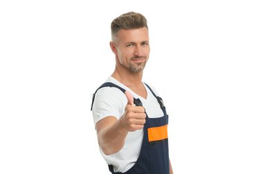 İnşaat mühendisi üniforma giyer. Denetçi işçi. İnşaat işçisi. Tamirci beyazı izole etti. İnşaat mühendisi. İşaret parmağı. İnşaatçı başarılı bir iş yaptı.