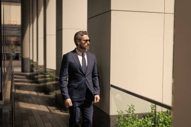 Başarılı bir gelecek vizyonu. Yeni fırsatlar. Ofis binasındaki iş adamı. Başarılı bir iş patronu. Takım elbiseli bir iş adamı. Modern ofisteki iş adamı. Yakışıklı bir CEO. İş hırsı.