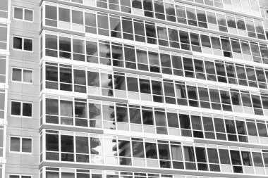 Cam ön plan. Mimarlık. Ön cephe mimarisi. Bina arka planı. Cam bina penceresi. Mimari detay. Mimarinin arka planı. Modern cam arka plan. Şehir tasarımı.