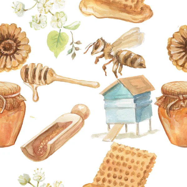 Μελισσοκομικό Βάζο Κυψέλη Γραφιστική Εικονογράφηση Χέρι Που Μεγάλο Ξεχωριστά Λευκό — Φωτογραφία Αρχείου