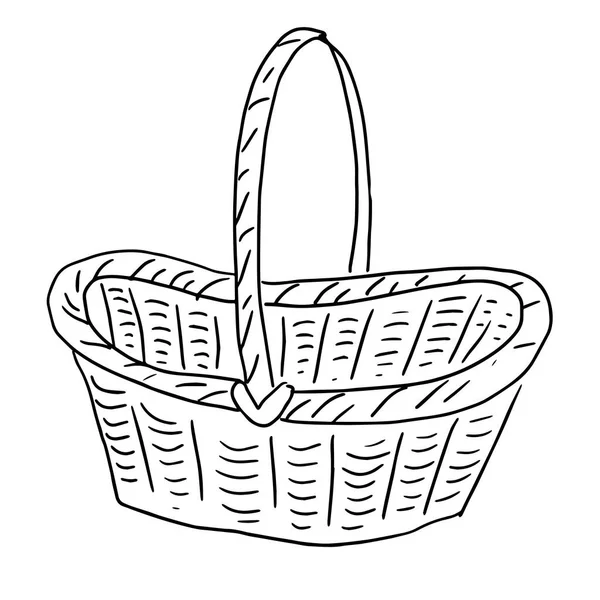 Osterferien Frühling Doodle Skizzenelemente Separat Grafik — Stockvektor