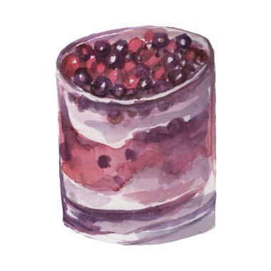 Kekler tatlılar fırın eli çizilmiş suluboya çizimler beyaz arka planda izole edilmiş tatlı yemek tarifleri pişirme şekerlemeleri