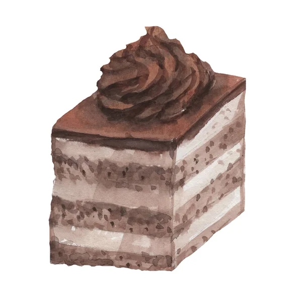 케이크 머핀은 빵집에서 손으로 수채화 그림을 배경에서 조리법 보여준다 — 스톡 사진