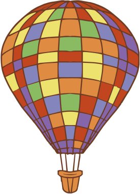 Balonlar seyahat eder gökyüzü taşımacılığı grafikleri el çizimi bulutlar doğa rüyalarının hafifliği beyaz zemin üzerinde