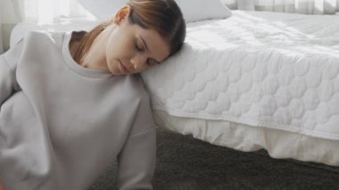 Young woman is disease depression while sad and stress with trouble about social issue, desperate and unhappy, female having problem mental health, medical and feeling negative concept.