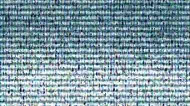 Arıza gürültüsü statik televizyon VFX. Görsel video efekt çizgileri arka plan, TV ekranı gürültü arızası. Video arkaplanı, video düzenleme, giriş ve logo için geçiş efekti ortaya çıkarır.