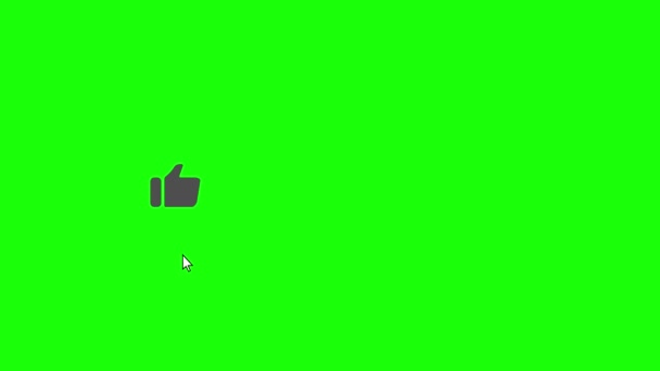 Анімація Клацання Курсором Миші Кнопці Поділитися Підписками Сповіщеннями Підписатися You — стокове відео