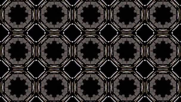Abstraktní Pozadí Schéma Kaleidoskopu Mnohobarevný Animovaný Vzor Abstraktní Kaleidoskop Pozadí — Stock video