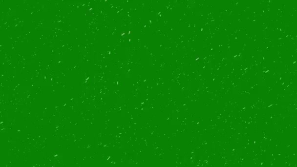 クロマキー グリーン スクリーンに降り積もる雪 4K超Hd Fpsビデオ — ストック動画