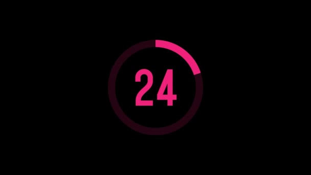 Thirty Zero Countdown Counter Seconds — Stock Video