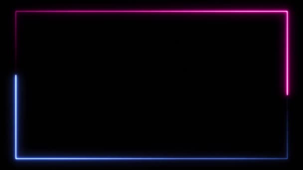 Loop Popular Абстрактный Бесшовный Фон Голубой Розовый Спектр Петля Анимации — стоковое видео