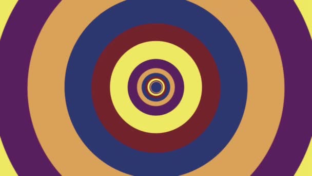 Πολύχρωμο Αφηρημένη Κυκλική Σήραγγα Animation — Αρχείο Βίντεο