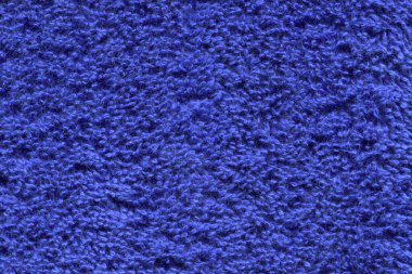 Mavi kumaş kumaş dokusu. Havlu havlusunu kapat. makro