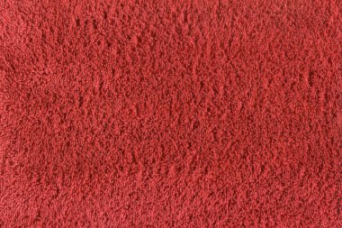 Kırmızı kumaş kumaş dokusu. Havlunun havlusunu kapat.