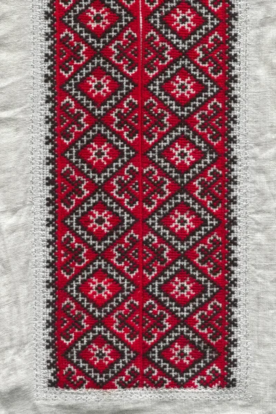 Geleneksel Ukrayna nakışı. Ukrayna kültür konsepti. Cilt Çizgileri Örtüsü.