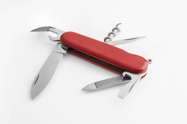 Çok amaçlı bıçak. beyaz arkaplanda izole