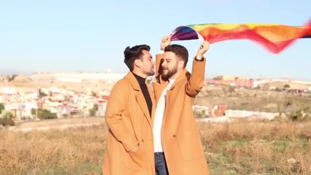 동성애 청소년 깃발을 인종을 — 비디오
