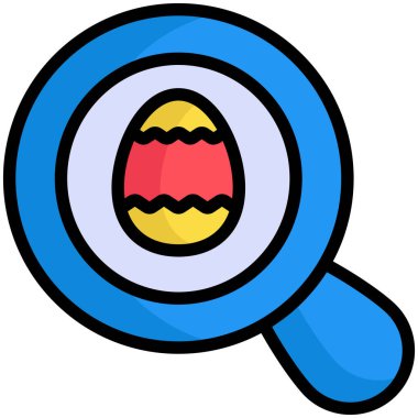 yumurta yassı çizgi simgesi büyütülüyor 