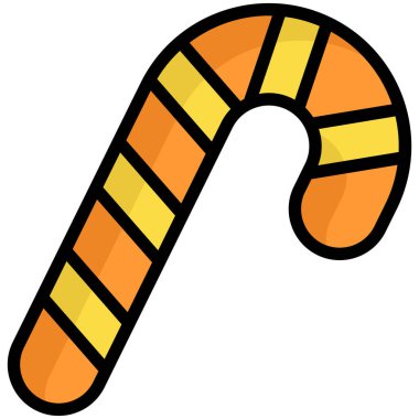 Şeker kamışı düz çizgi simgesi