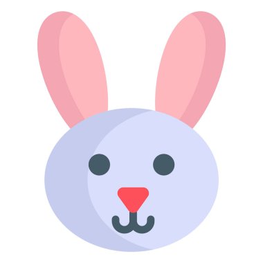 Tavşan, düz çizgi simgesi