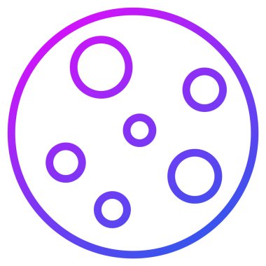 Bisküvi, kurabiye ince çizgi simgesi  