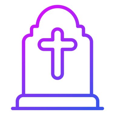 Çapraz çizgi simgesi olan mezar taşı  