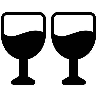 içecek, içecek düz çizgi simgesi  