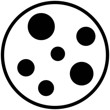 Bisküvi, kurabiye düz çizgi simgesi