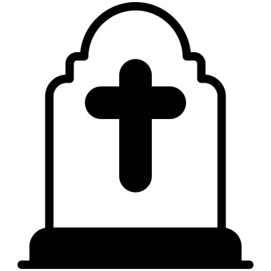 Çapraz çizgi simgesine sahip mezar taşı
