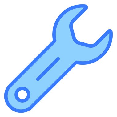 anahtar mavi out çizgi vektör tasarımı