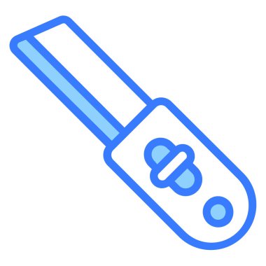 Kesici, bıçak Mavi out çizgisi vektör tasarımı