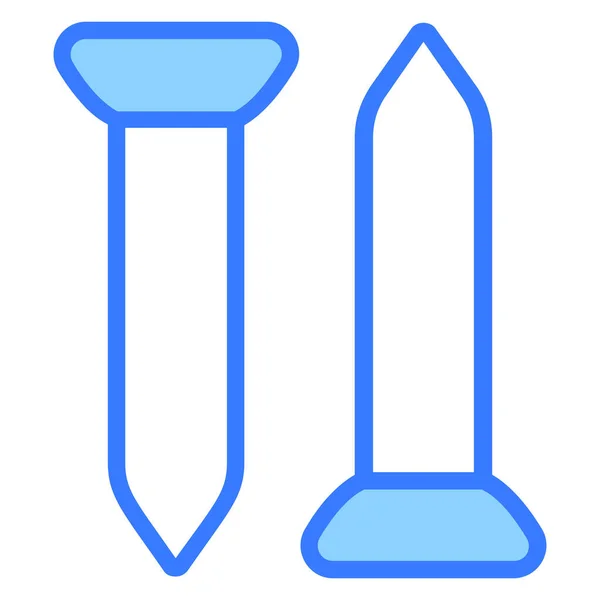 Нігті Синя Лінія Векторний Дизайн — стоковий вектор