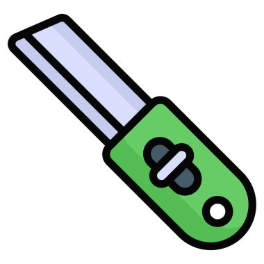 kesici renkli çizgi simgesi, renkli çizgi vektör tasarımı