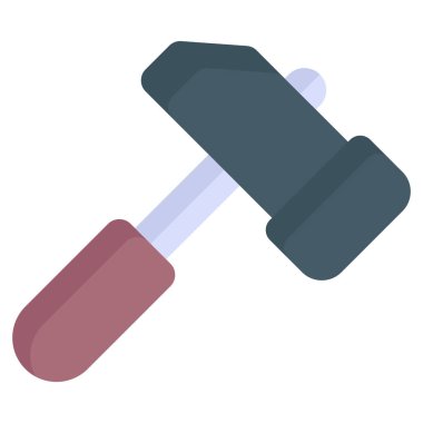 Hammer yassı simgesi, İşçi Bayramı düz vektör tasarımı