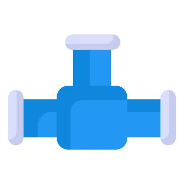 boru eklem düz simge, işçi günü düz vektör tasarımı