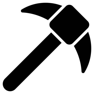 kazma kabartma simgesi, kabartma vektör tasarımı