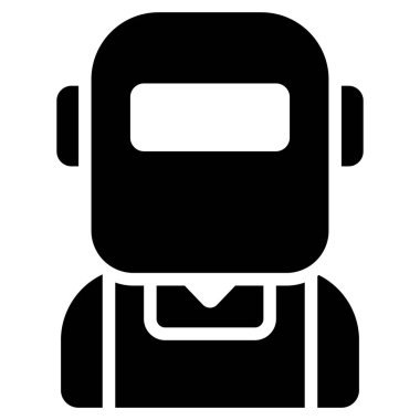 Kaynakçı kabartma simgesi, kabartma vektör tasarımı