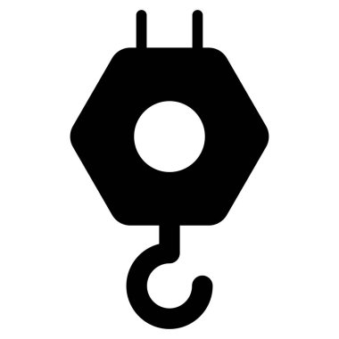 kanca kabartma simgesi, kabartma vektör tasarımı