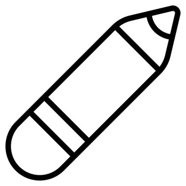 Kalem satırı simgesi, karartma çizgisi vektör tasarımı