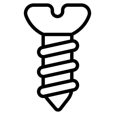 vida çizgi simgesi, karartma çizgi vektör tasarımı